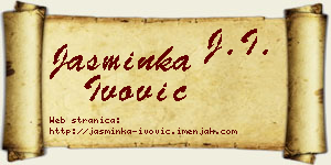 Jasminka Ivović vizit kartica